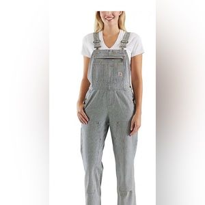 Women’s Carhardt railroad strip overalls
